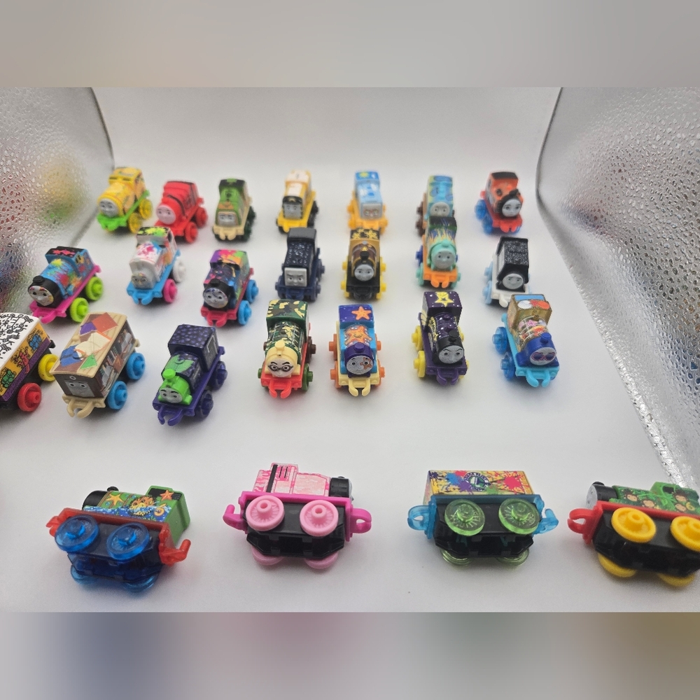 Colorful Miniature Train Toy Set - Picture 3 of 5